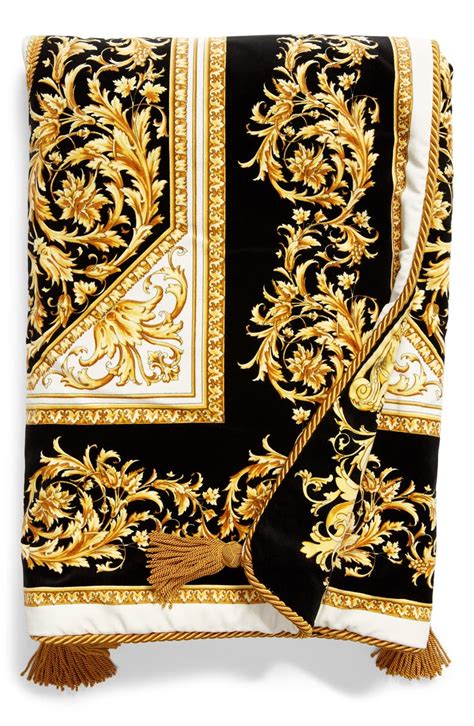 black versace throw blanket|versace blankets for women.